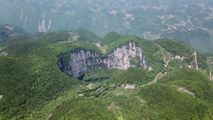 奉节天坑地缝航拍展示