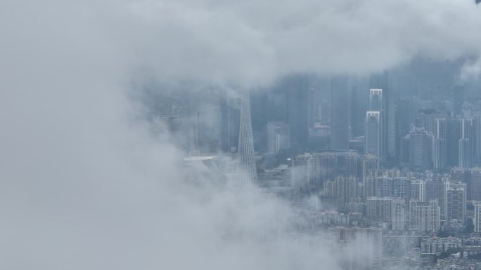 中国广东省广州市天河CBD中轴线建筑群