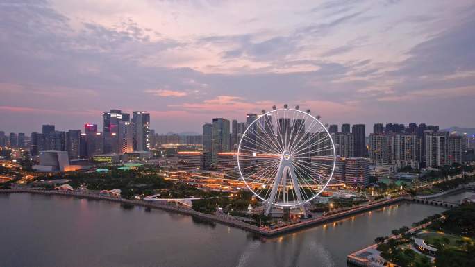 欢乐港湾夜景