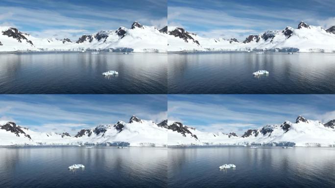 -全球变暖-南极洲冰形成的海岸线