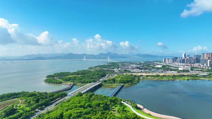 深圳南山区CBD后海航拍