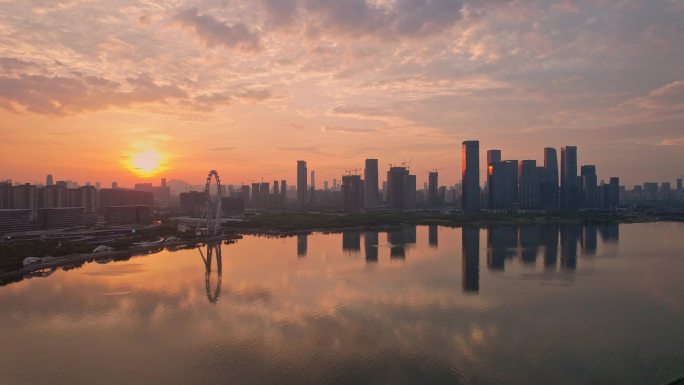 深圳前海湾日出