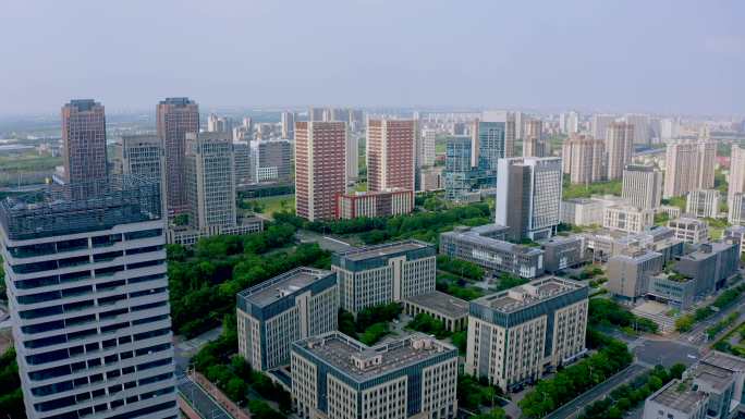 「有版权」航拍昆山花桥城市建筑合集4K4