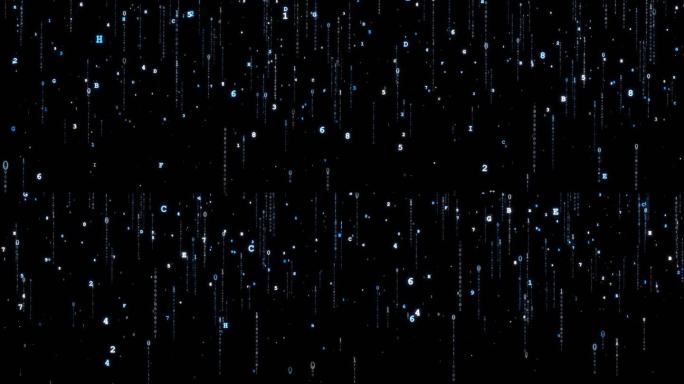 【透明通道】数字流线条04
