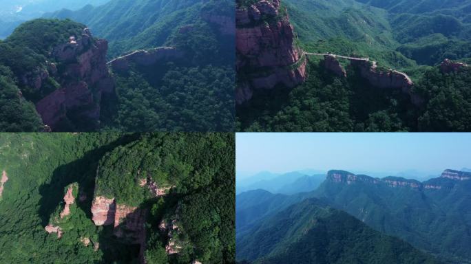 高山森林山脉航拍全景