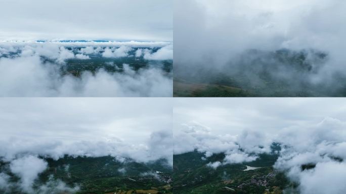 雨后蓝田云海