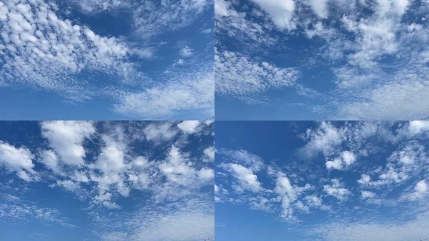 天空云延时蓝天白云云朵蓝色天空白云