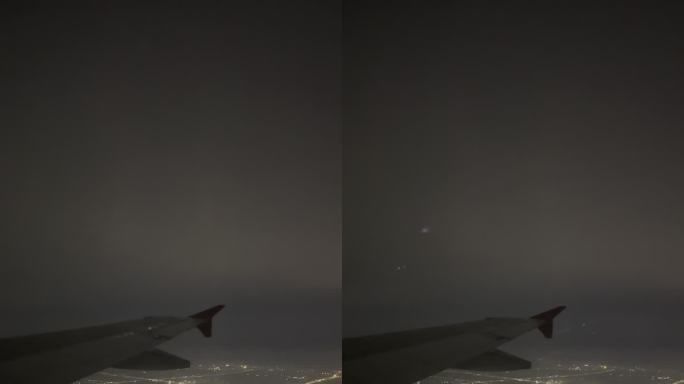 飞机拍城市夜景