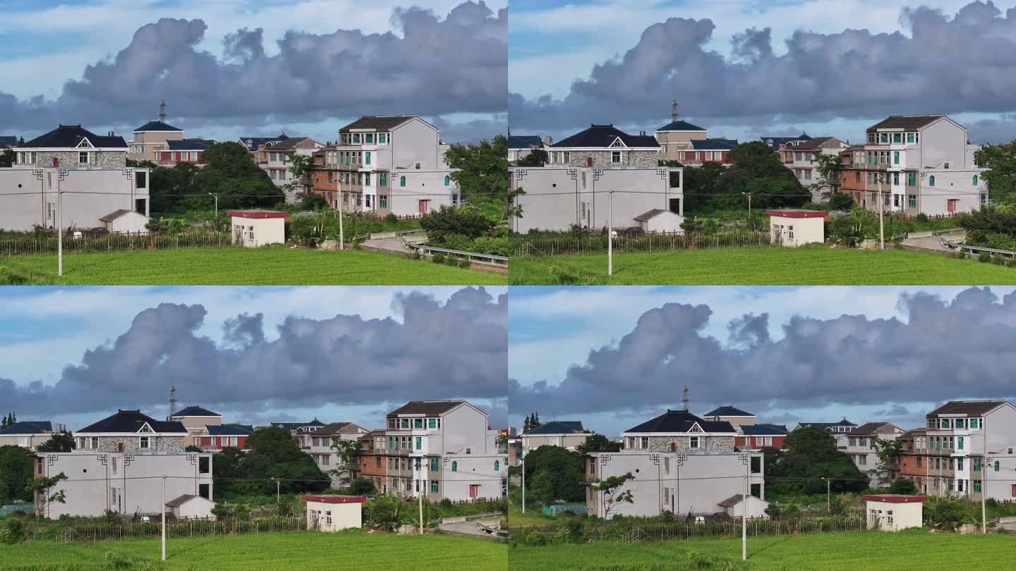 台州温岭箬横田园风光航拍