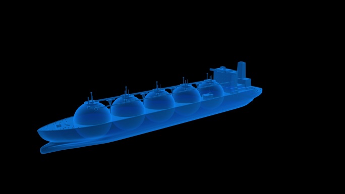 全息素材 LNG船