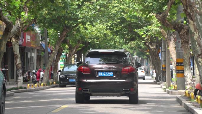 台州温岭老城区绿树成荫扫街C0029