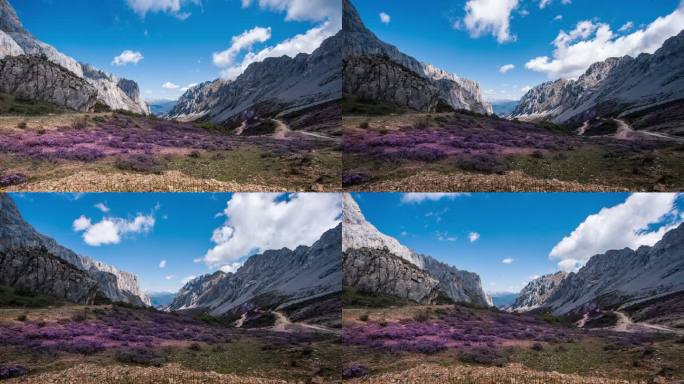 四川木里县央岗垭口自然风光