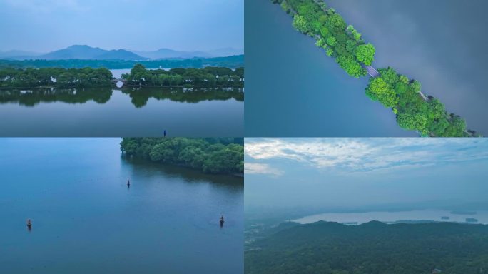 【7分钟】杭州西湖晨雾 烟雨西湖