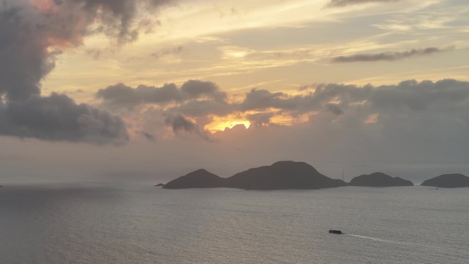 台州温岭石塘千年曙光碑日出