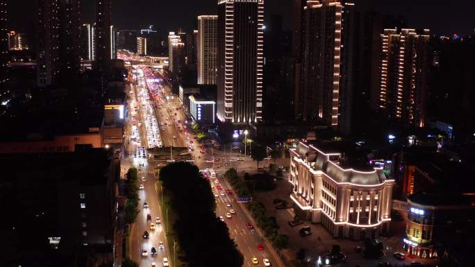 汉口市区夜景