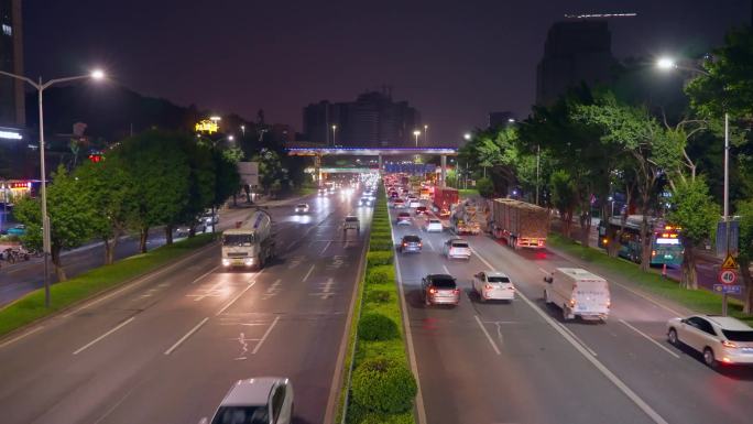 城市夜间交通