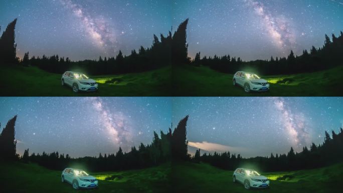 【正版原创实拍】湖北武陵山区银河延时拍摄