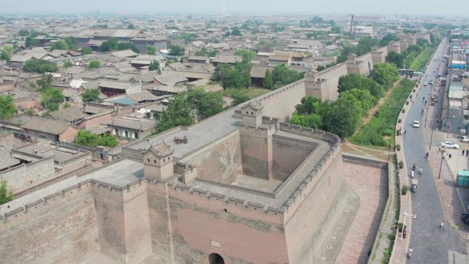 山西晋中平遥古城景区大气宣传片航拍