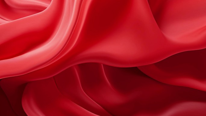 红绸 红布 红绸子 红绸动态背景