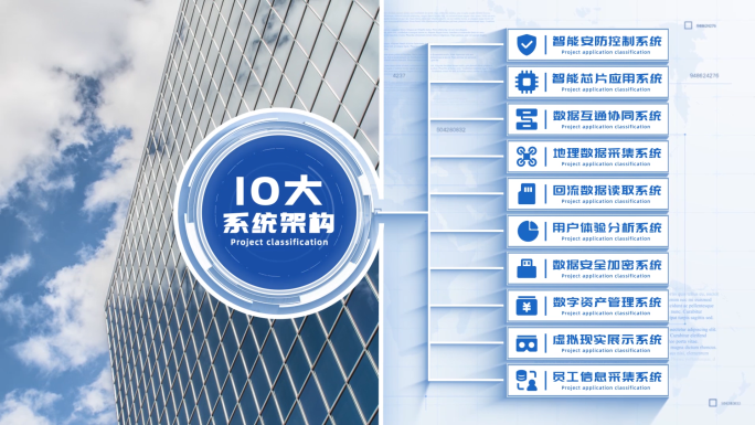 【10】简洁商务企业分支架构展示AE模板