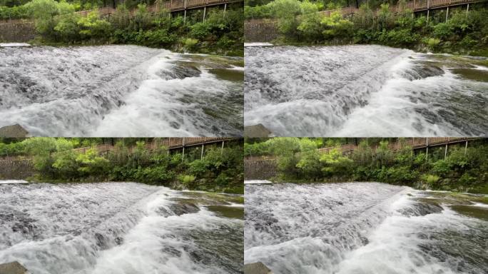 临安太湖源镇白沙村小溪水流