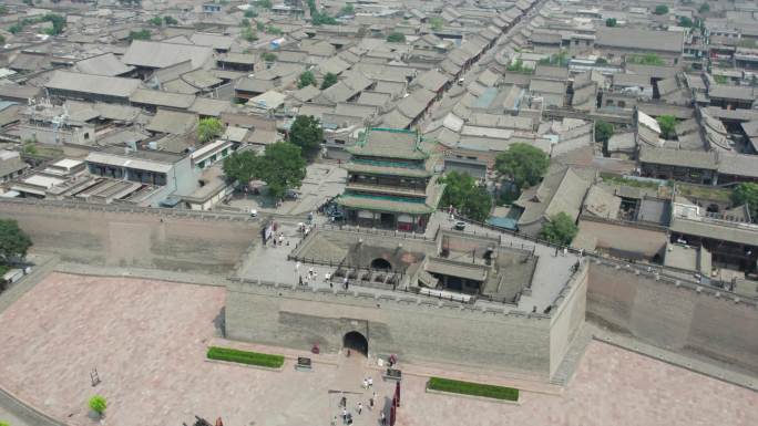 山西晋中平遥古城景区大气宣传片航拍