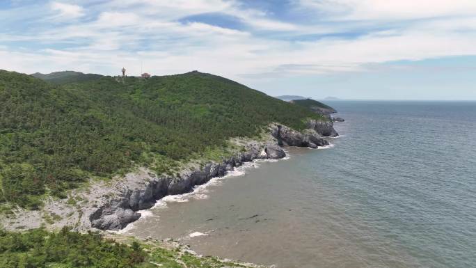 航拍海岸线  海岸线