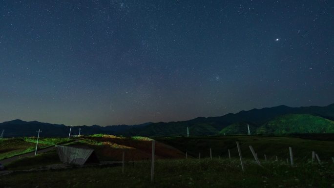 星空夜转日出延时4K