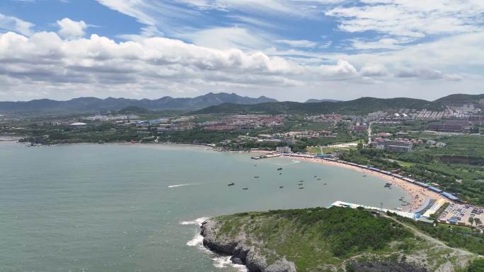 航拍海岸线 壮观海岸 海洋生态 海岸线