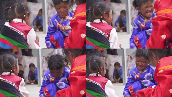义务教育 贫困地区 公主小孩 西藏小孩