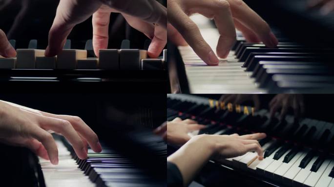 弹钢琴琴键