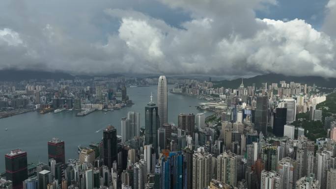 4K原创航拍香港日景夜景