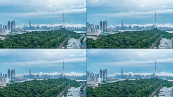 武汉龟山雨后延时