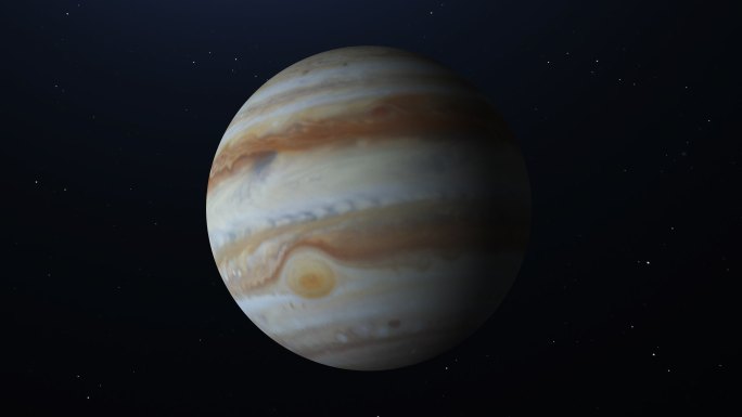 木星动画风暴眼表面气流4K视频