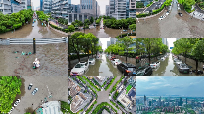 【12分钟】南京暴雨 洪水洪涝 城市积水