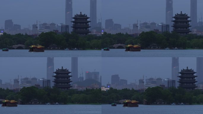 大明湖夜景