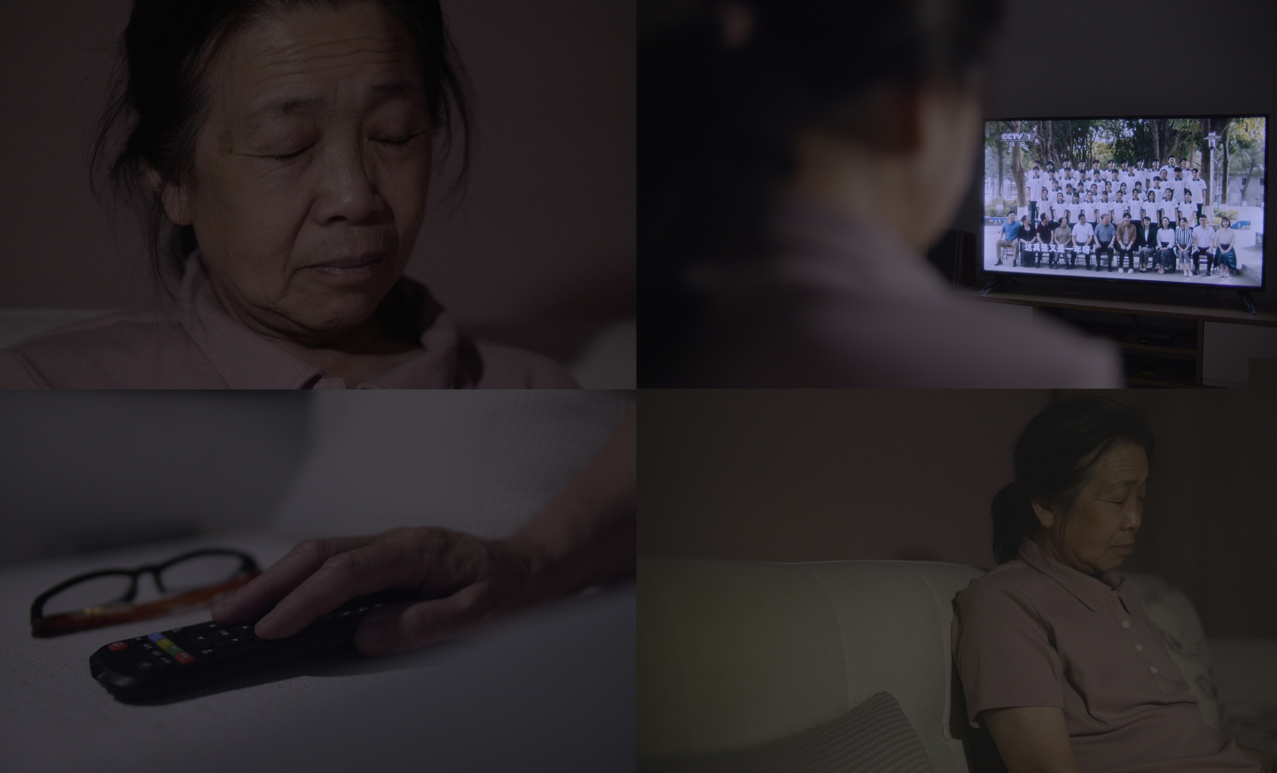 【微影4K】看电视的空巢孤独老人
