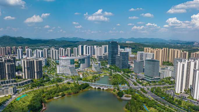 广州知识城全景航拍延时合集