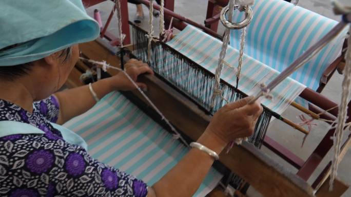 织布 纺线 人工织布