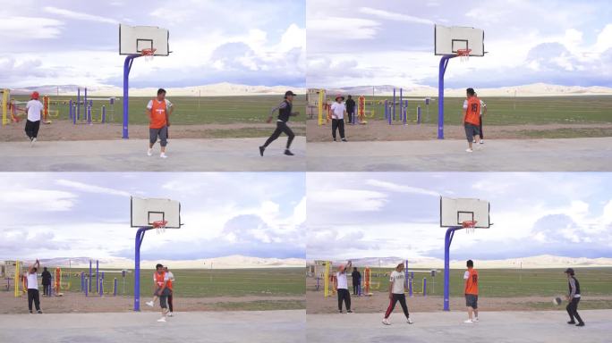 西藏那曲篮球 村打篮球 春超  村BA