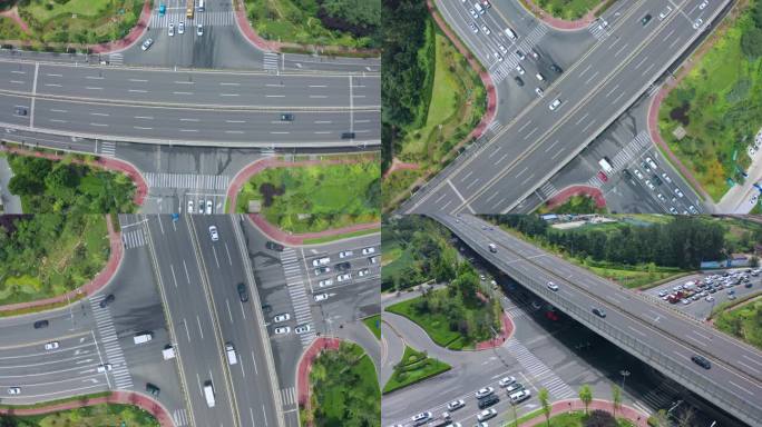 高架立交桥交通运输城市建设高速路马路