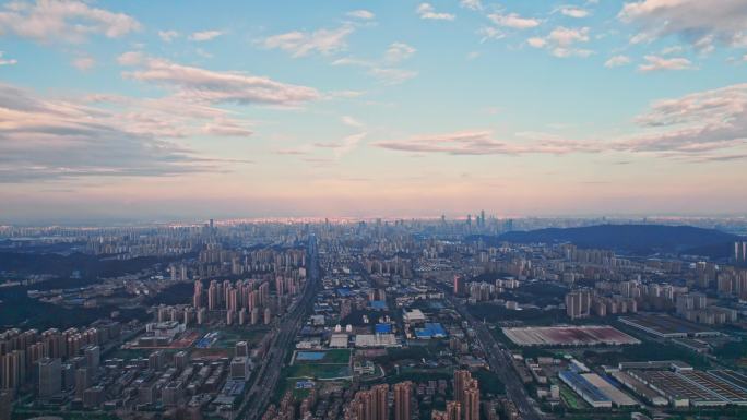 长沙岳麓区湘江新区城市全景