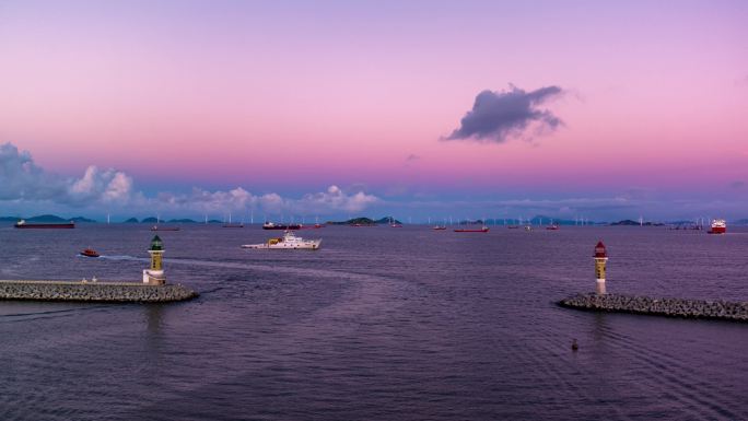 清晨的珠海桂山岛