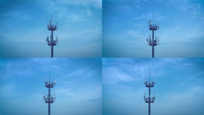 具有无线网络连接概念的现代城市