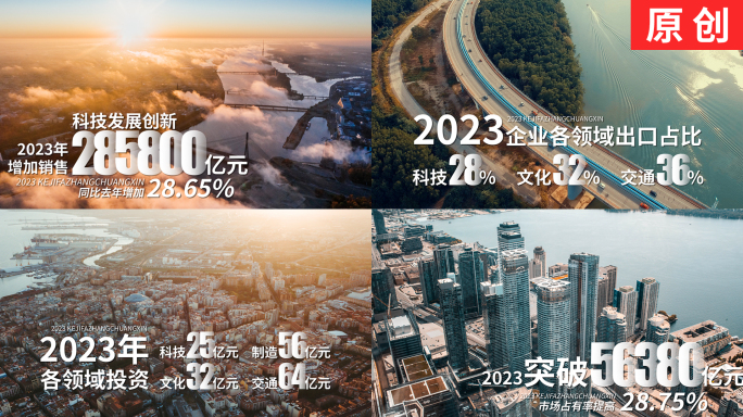 【原创】干净简洁企业科技数据数字滚动