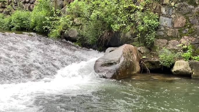 临安太湖源镇白沙村小溪水流