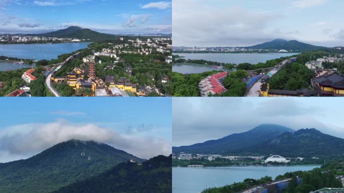 南京玄武湖鸡鸣寺雨后天晴4K高清素材