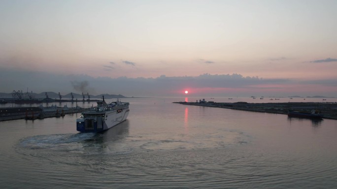 烟台海上日出