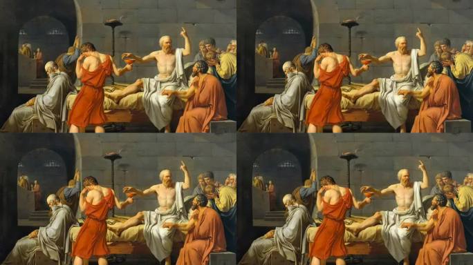 世界名画展示——苏格拉底之死