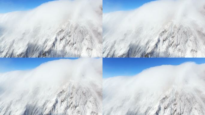 四川甘孜州卧龙巴朗山云海风景区湖泊风光